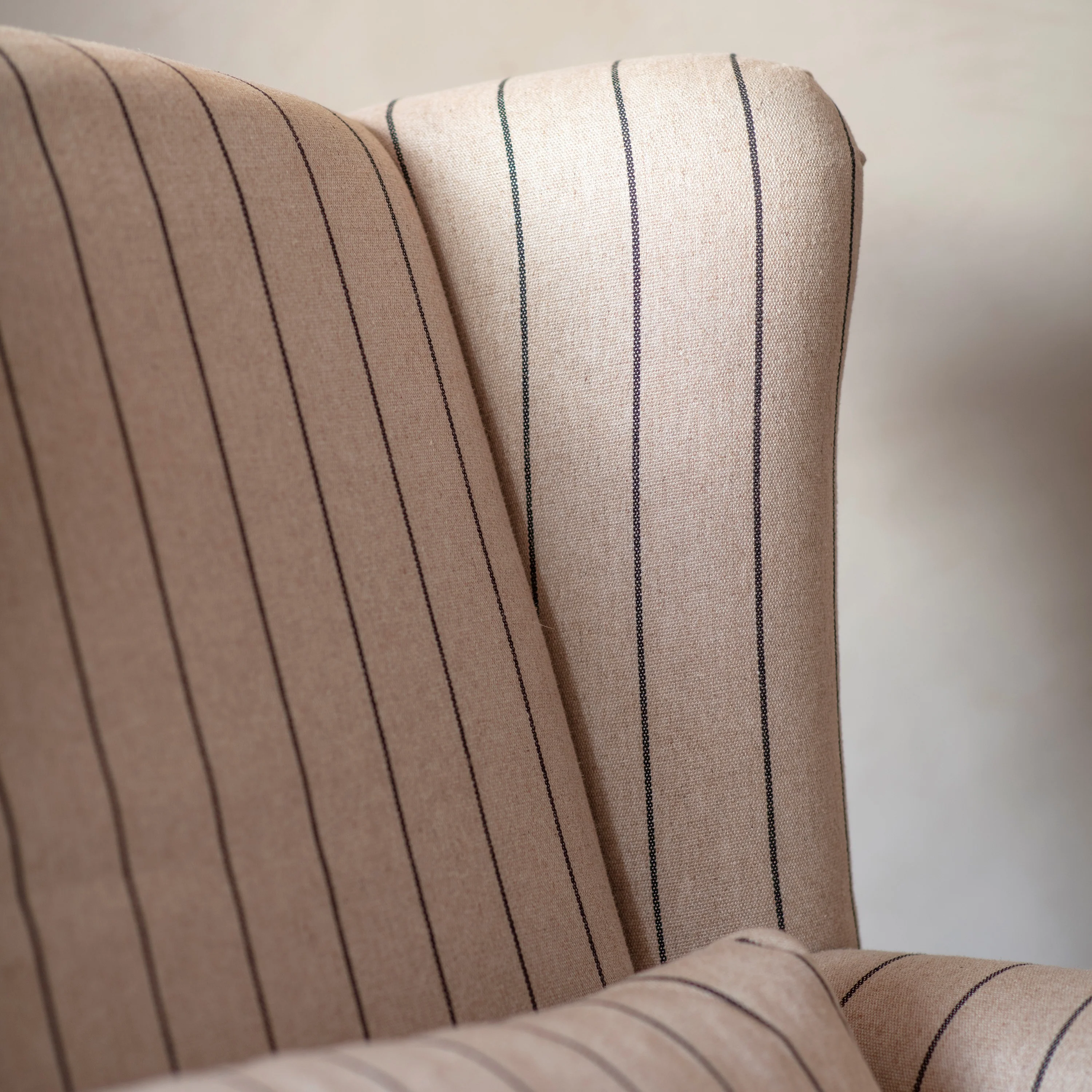 St Francis Striped Loveseat - Image 4